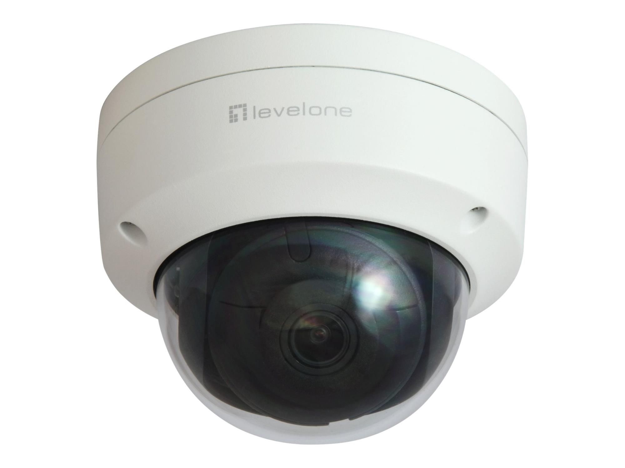 LevelOne GEMINI series FCS-3403 - Netzwerk-Überwachungskamera - Kuppel - Außenbereich - Vandalismussicher / Wetterbeständig - Farbe (Tag&Nacht)