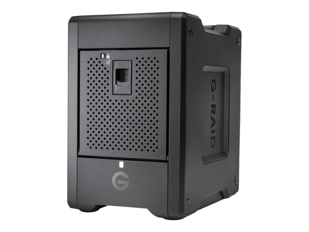 SANDISK PROFESSIONAL G-RAID SHUTTLE 4 - Festplatten-Array - 80 TB - 4 Schächte - HDD 20 TB x 4 - Thunderbolt 3, USB 3.1 Gen 2 (extern)