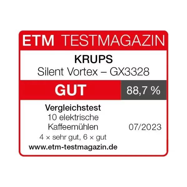 KRUPS GX3328 Kaffeemühle Silent Vortex (90g) - schwarz