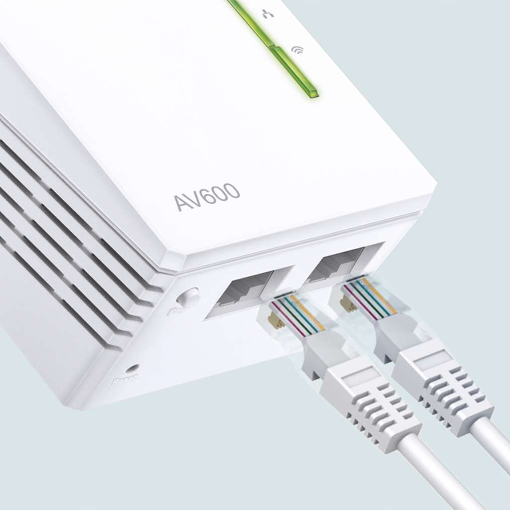 TP-LINK TL-WPA4220KIT AV500 2-Port Wifi Powerline Adapter Starter Kit - Powerline Adapterkit HomePlu