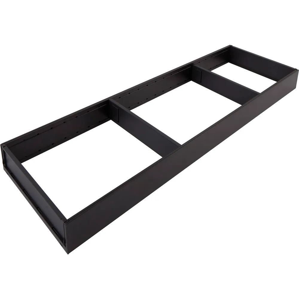 BLUM AMBIA-LINE Schubkastenrahmen breit, NL650mm, Stahl Carbonschwarz matt