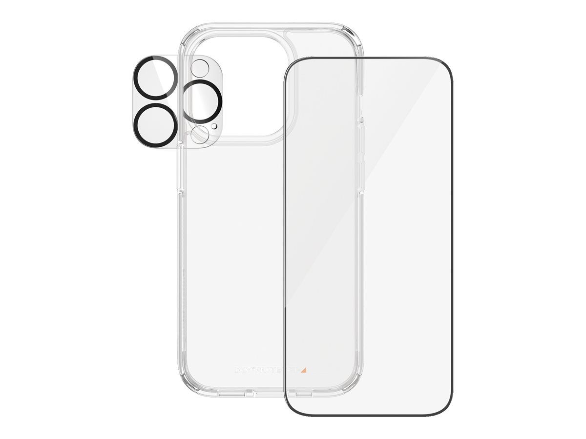 PanzerGlass 3-in-1 Pack - Schutzkit für Display / Objektiv / Rückseite für Handy