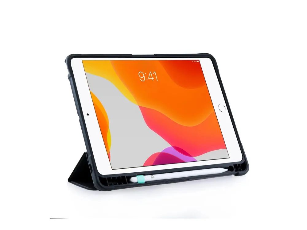 DEQSTER RT2 - Flip-Hülle für Tablet - widerstandsfähig - Polyurethan, Polycarbonat - Schwarz - für Apple 10.9-inch iPad (10. Generation)