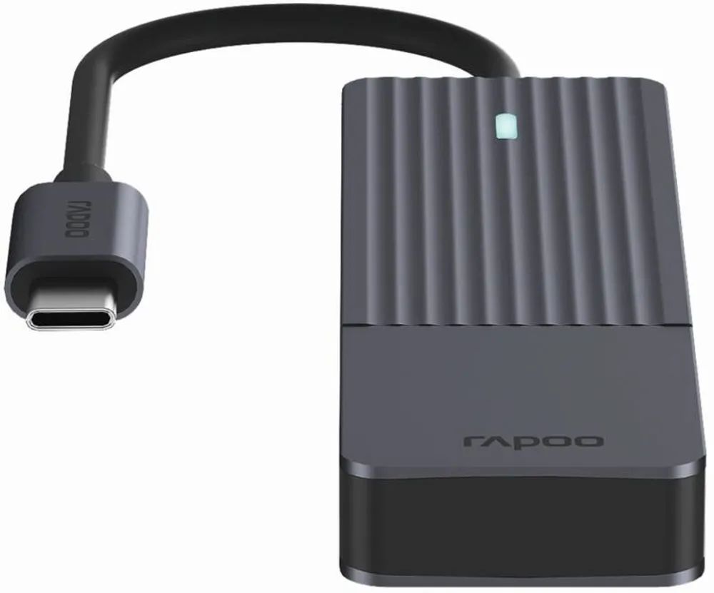 USB-C Hub "UCH-4001", USB-C auf USB-A, Grau