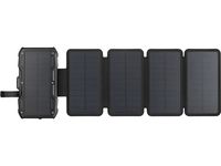 SANDBERG Solar PowerBank - Kabelloses Ladepad / Solar-Powerbank - 5-Panel - 10000 mAh - 37 Wh - 22.5 Watt - 1.67 A - PD/PPS 3.3 - 2 Ausgabeanschlussstellen (USB, 24 pin USB-C)