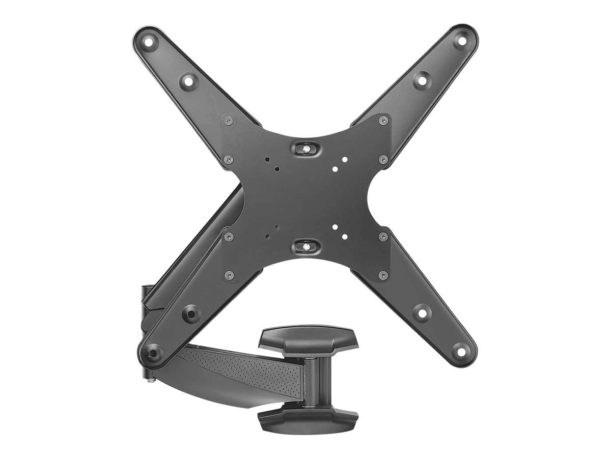 Manhattan TV & Monitor Mount (Clearance Pricing), Wall, Spring Arm, 1 screen, Screen Sizes: 21-55", Black, VESA 75x75 to 400x400mm, Max 30kg, LFD, Height Adjustable Swivel Arm, Lifetime Warranty - Klammer - für LCD TV - Kunststoff, Stahl - Bildschirm