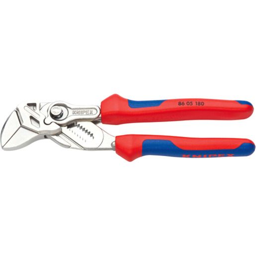 Knipex VERCHROMT 3-K 180 MM / KNIPEX ZANGENSCHLÜSSEL 86 05 180