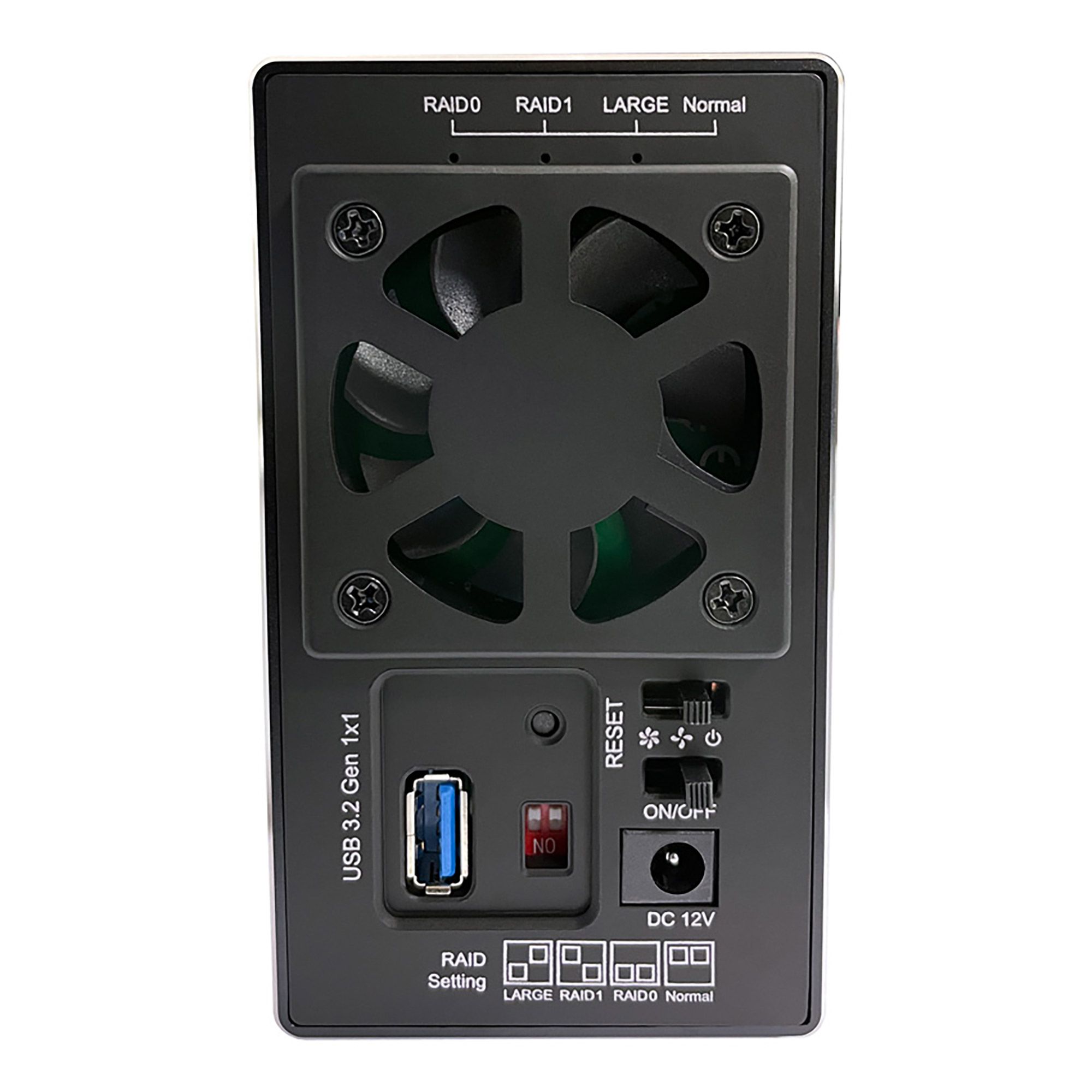 LC-Power LC-35U3-RAID-2 - HDD-Gehäuse - 3.5" - SATA - Serial ATA II - Serial ATA III - 5 Gbit/s - USB Anschluss - Schwarz