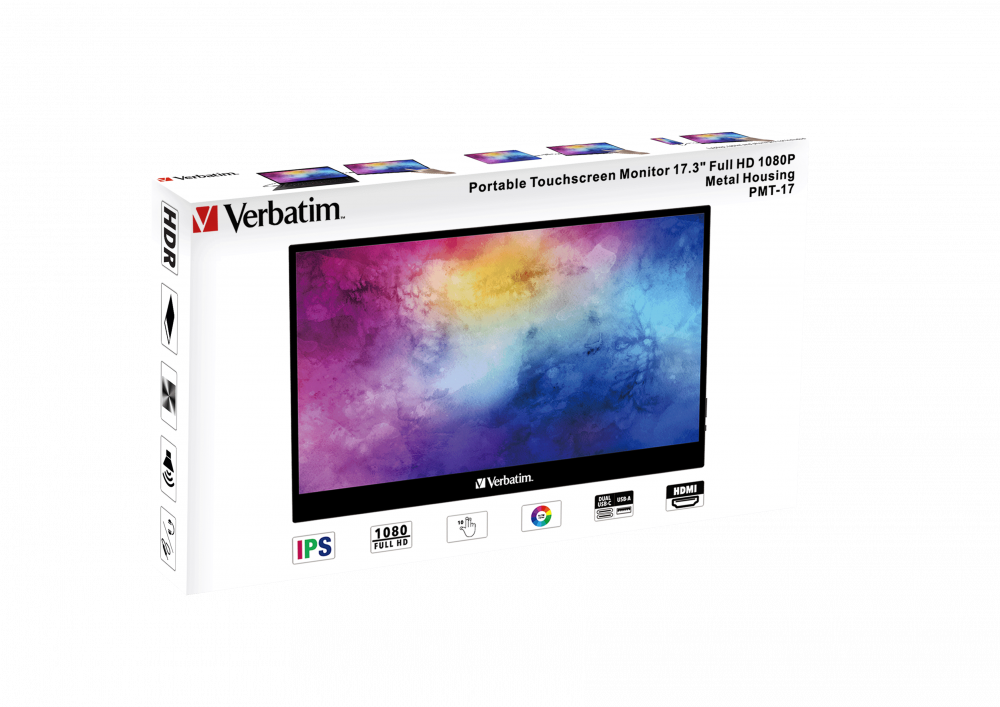 Verbatim PMT-17 - LED-Monitor - 43.9 cm (17.3")