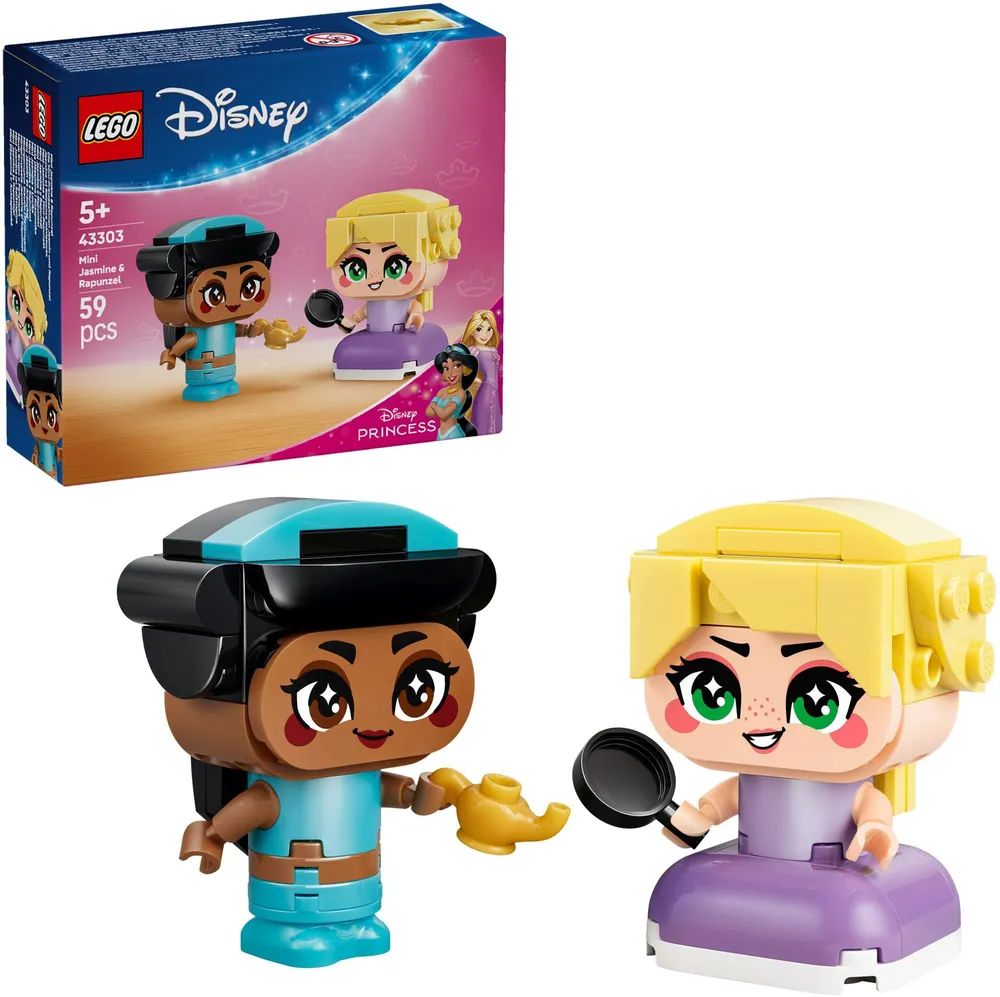 LEGO 43303 Disney Princess Die Mini-Prinzessinnen Jasmin & Rapunzel