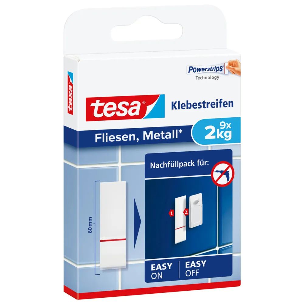 Tesa 77760 - Tape - Weiß - 5 s - Sichtverpackung - 9 Stück(e)