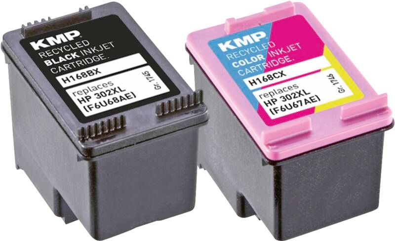 KMP Tintenpatrone H168V OEM HP 302XL