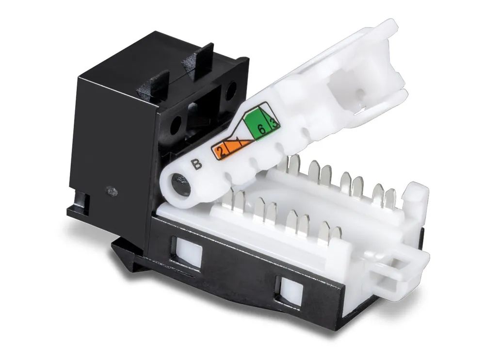 TRENDnet TC-K25C6BK - Modulare Eingabe - CAT 6 - Schwarz - TAA-konform (Packung mit 25)