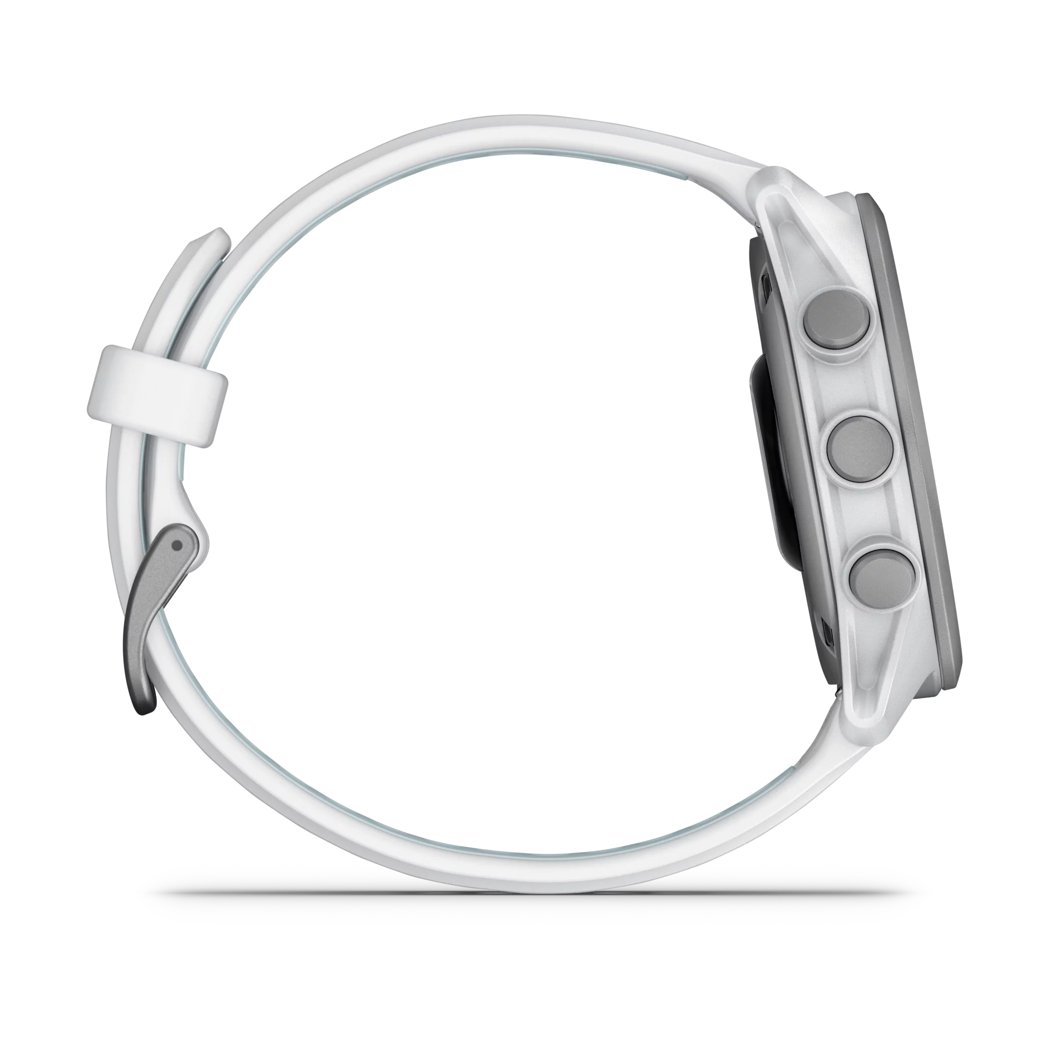 Garmin Forerunner 170 Steinweiss/Pudergrau mit Schnellwechsel-Silikon-Armband Steinweiss/Cloud Blue