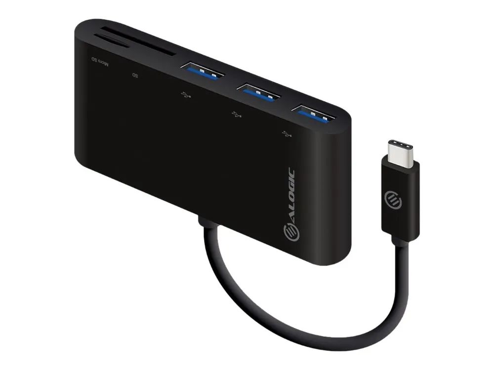 Alogic USB-C MultiPort Adapter - Hub - 3 x SuperSpeed