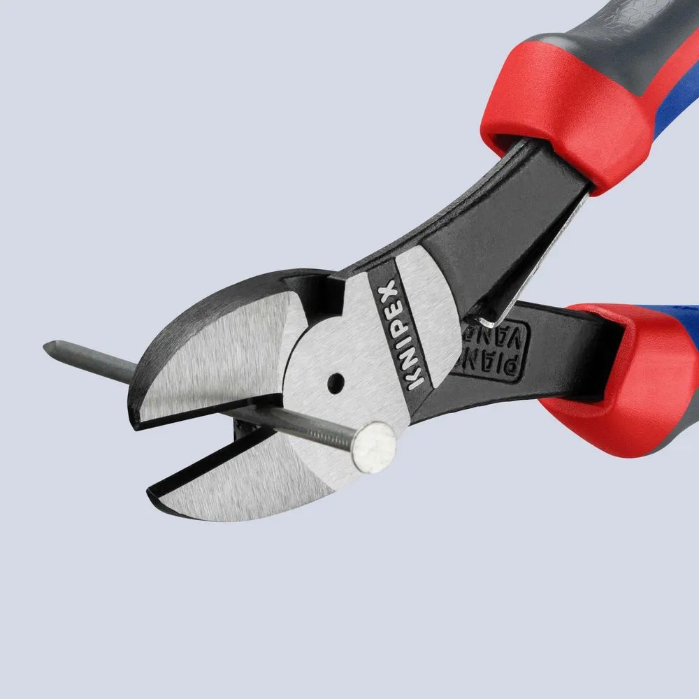 KNIPEX Kraft-Seitenschneider mit Comfort-Griffen schwarz atramentiert 180 mm