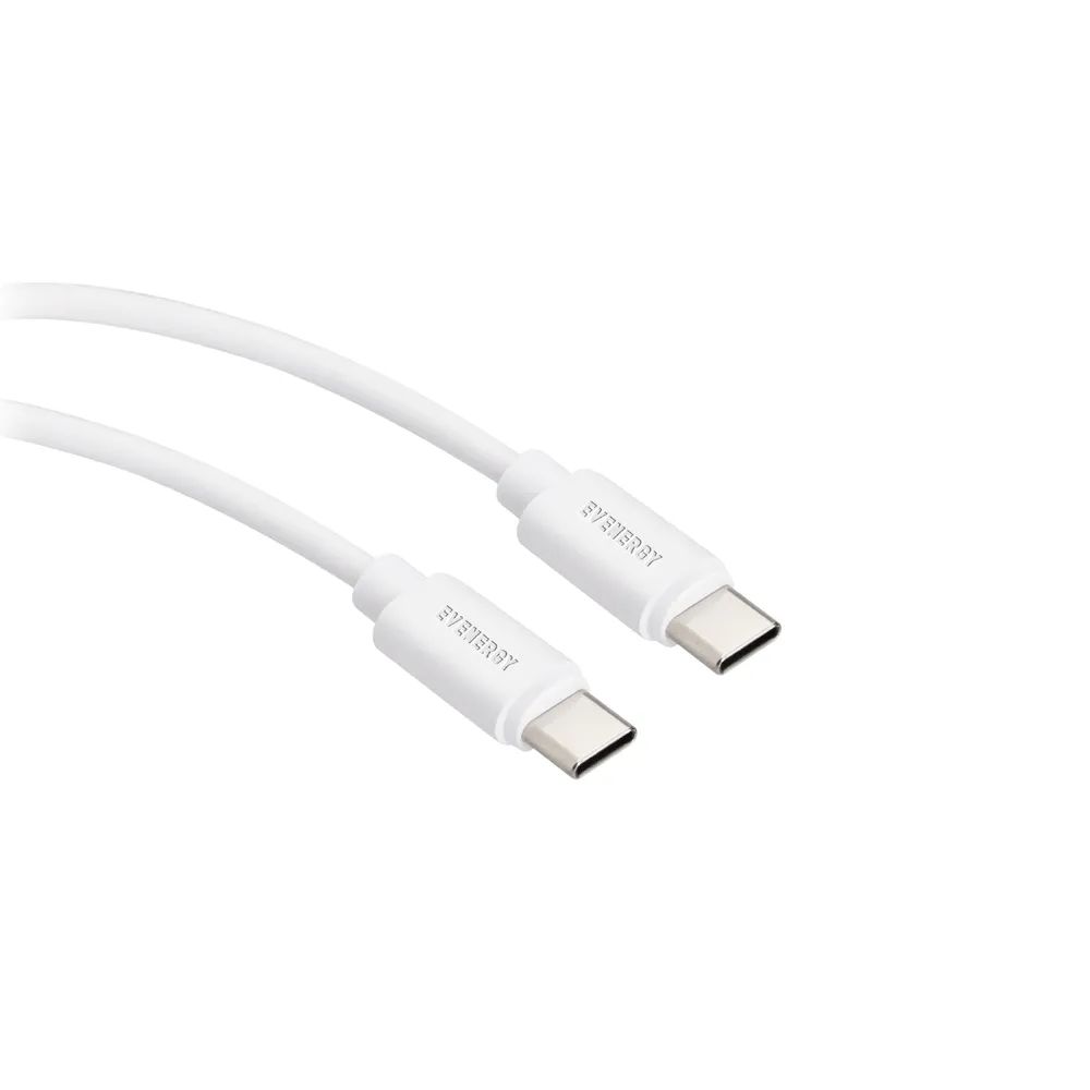 EVENERGY Daten- u. Ladekabel, USB-C  USB-C, 3m weiss