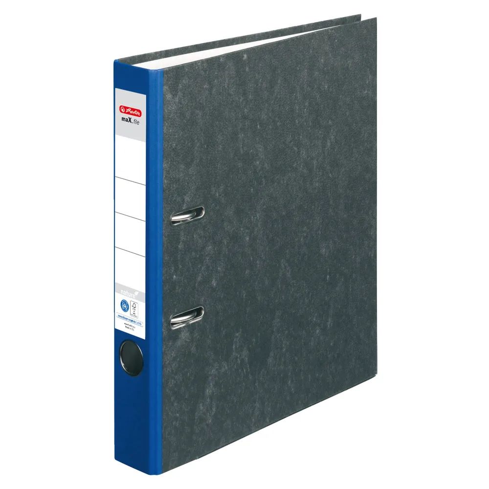 herlitz Ordner maX.file nature, A4, 5cm, blau