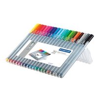 STAEDTLER triplus 334 - Fineliner - gemischte Farben - wasserbasierte Tinte - 0.3 mm - extrafein (Packung mit 20)