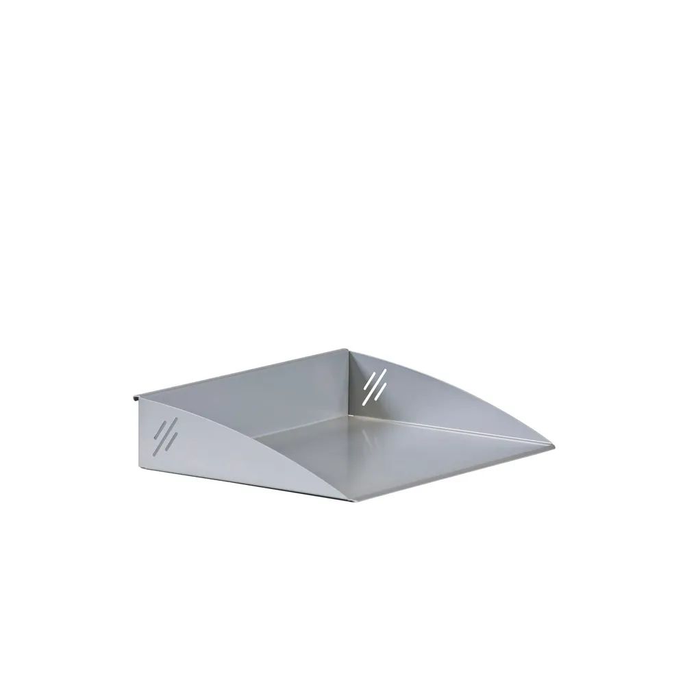 Confurn Export GmbH CONFURN A4 Einhängeablage Quatro B 300 x H 62 x T 230 mm, Stahl silber pulverb.