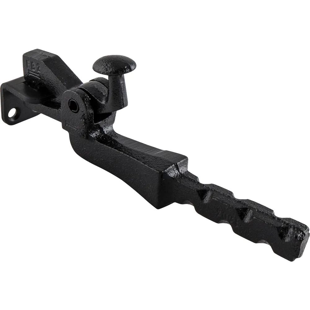 KWS Torhalter 1304 Gr.2,Länge sichtbar 125mm,Wandmontage,Temperguss schwarz lackiert