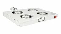 Equip 19" Lüfter für Serverschränke/4xLüfter 1U RAL7035 - Zubehör Stromversorgung - 0,12 m