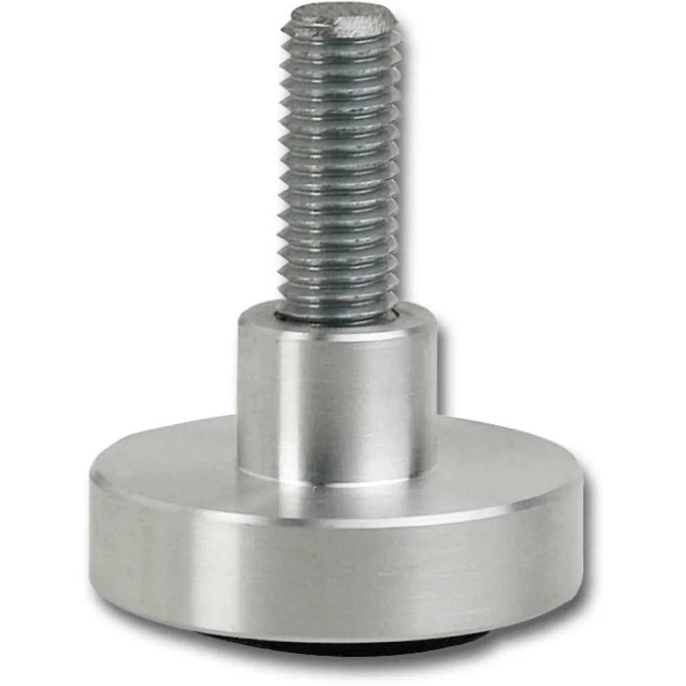S.c. Simausrom Comservimpex Srl SRL. Höhenverstellschraube mit Teller und Gleiter,ø40, M10x25, Aluminium/Stahl