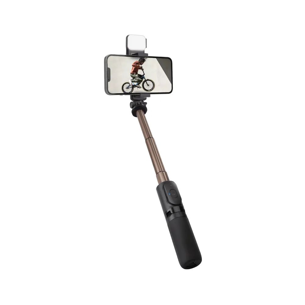 SBS Stativ Selfie LED-Licht, ausziehbar
