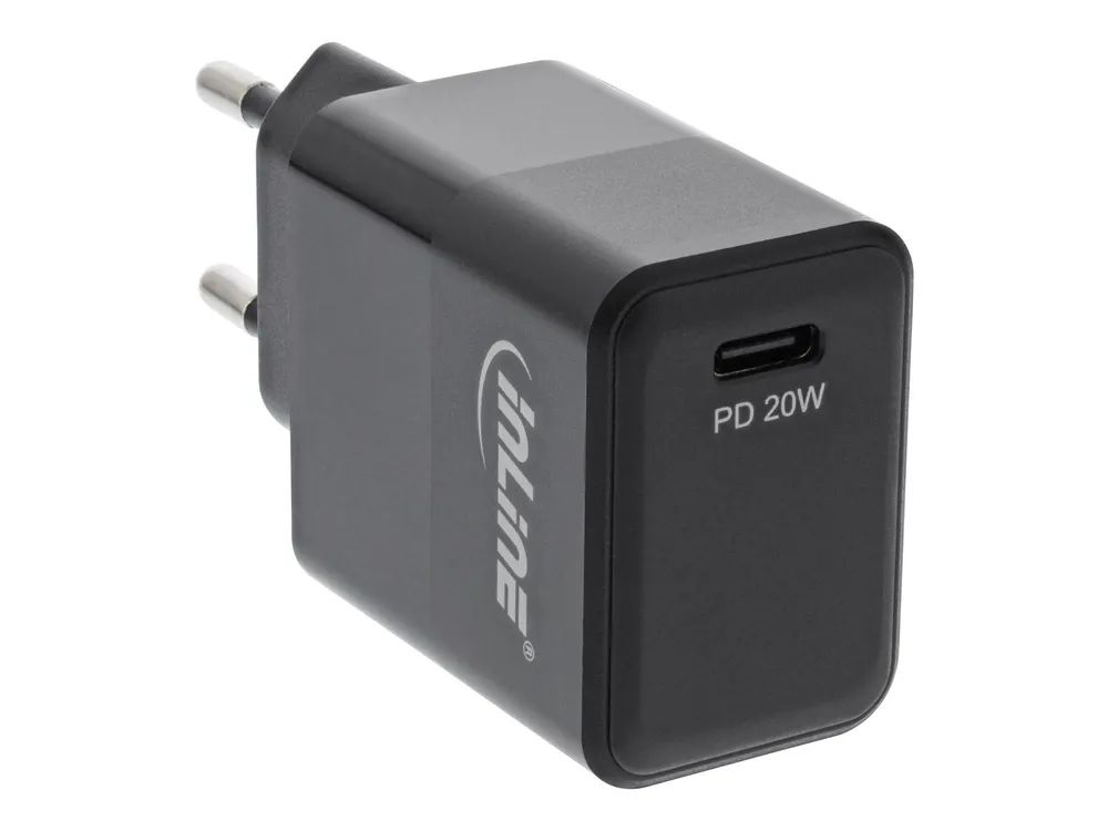 InLine USB PD Netzteil Ladegerät Single USB-C - Power Delivery - 20W - schwarz