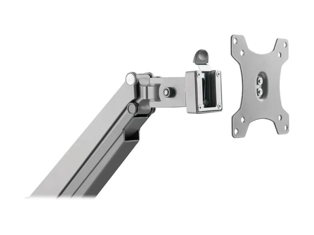 Tripp Eaton Tripp Lite Series Single-Display Flex-Arm Desktop Clamp for 17" to 32" Flat-Screen Displays - USB and Audio Ports, Aluminum - Befestigungskit - vollbeweglicher einstellbarer Arm - für Monitor - Aluminium, Stahl - Silber - Bildschirmgröße: