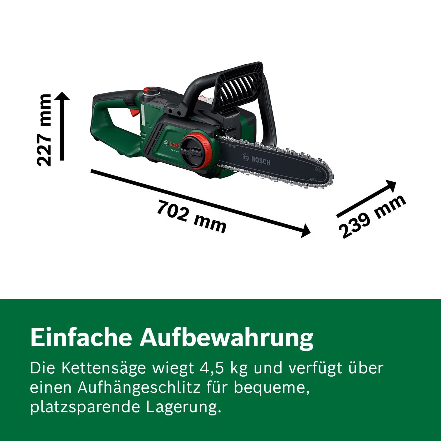 Bosch PKE18V-30-28 Akku-Kettensäge solo