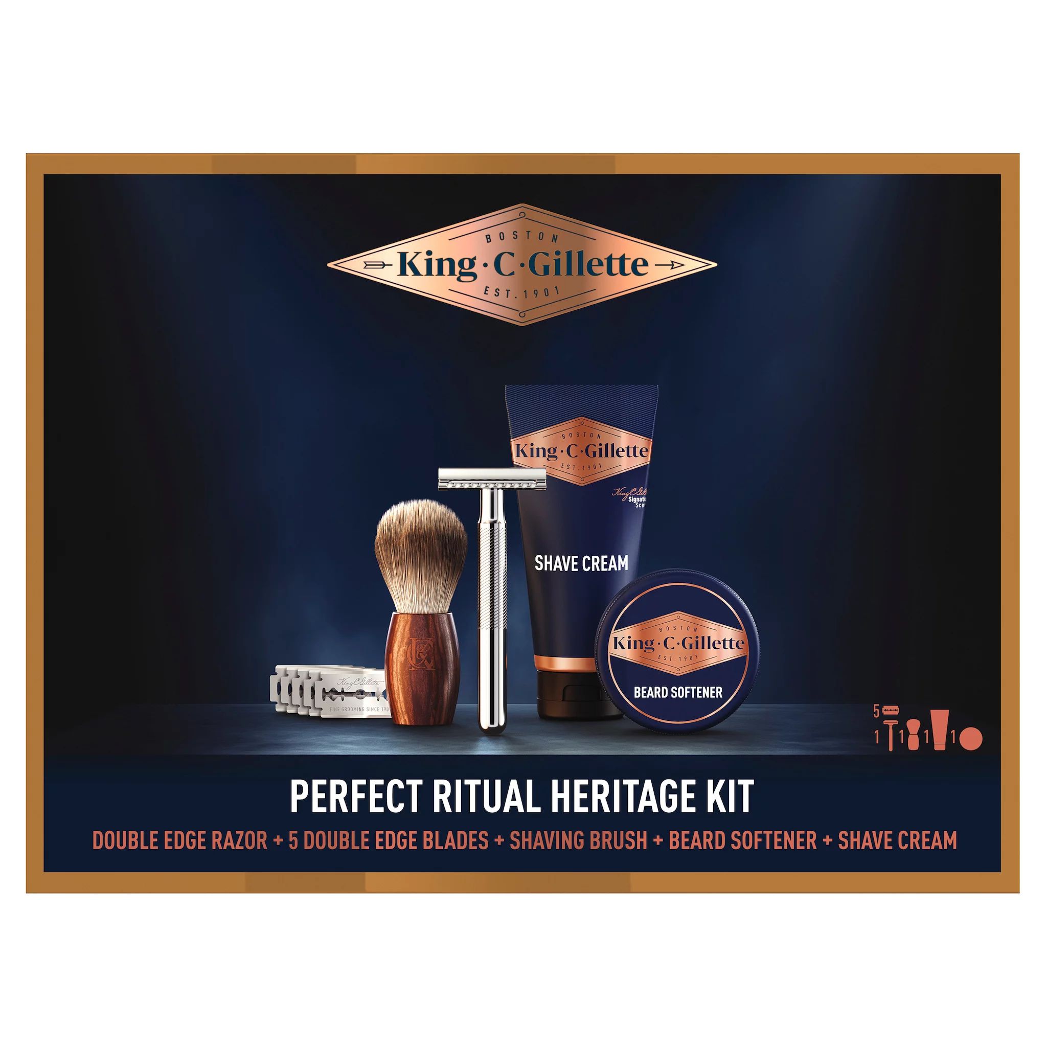 King C. Gillette Premium Bartpflege Geschenkset