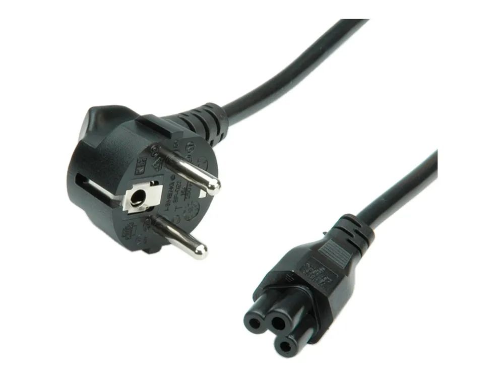 Bachmann Stromkabel - IEC 60320 C5 zu power CEE 7/7 rechtwinklig