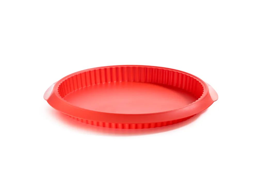 Lékué Silikon-Quichebackform, 28 cm - Red
