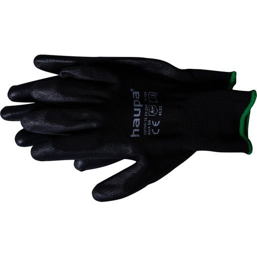 Haupa PU-TEXTIL-HANDSCHUH GR. 8 SW / HAUPA 120300/8 1 PAAR 120300/8