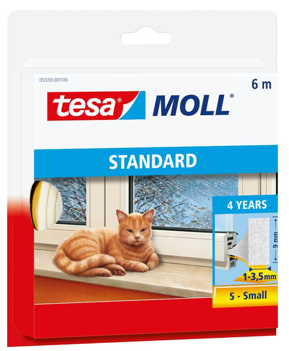tesamoll® Insulation I-Profil Standard 6m x 9mm, Dichtungsprofil , Wärme-& Energieschutz