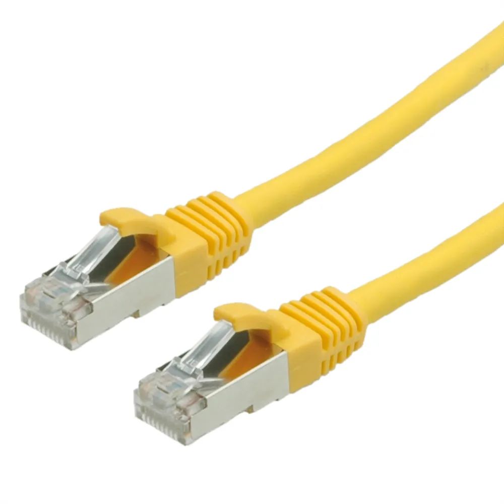 VALUE Patchkabel Cat.6 (Class E) S/FTP (PiMF), LSOH, gelb, 7 m