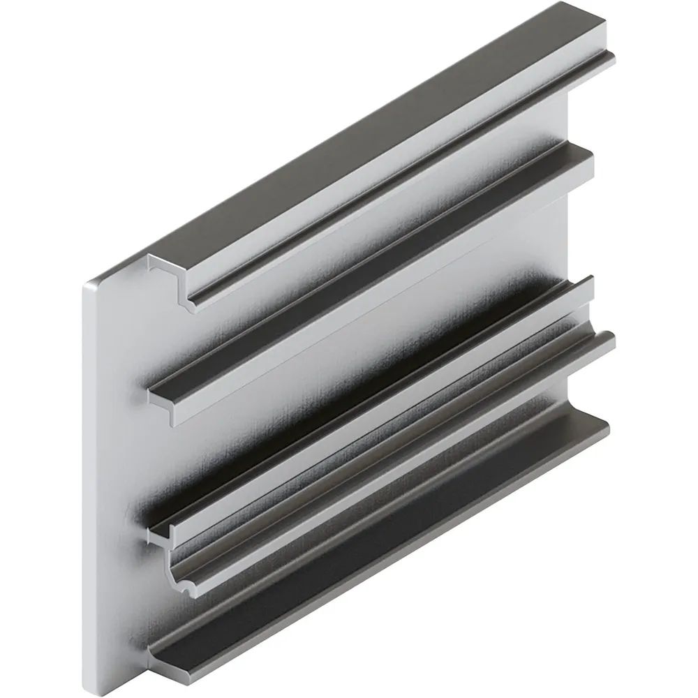 HAWA-Junior 80/100 B Abdeckkappe Clipblende 60 mm links silber