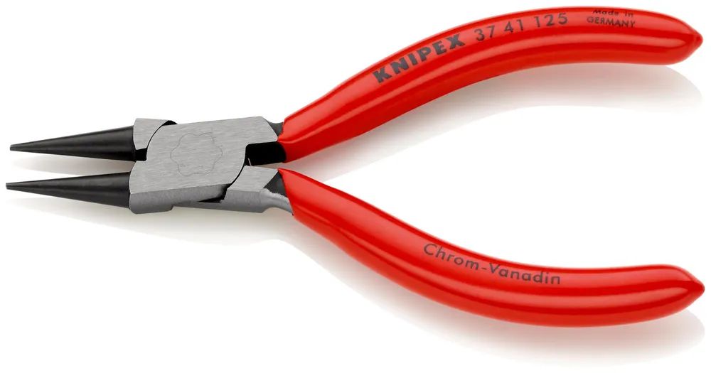 KNIPEX Greifzange für Feinmechanik mit Kunststoff überzogen schwarz atramentiert 125 mm
