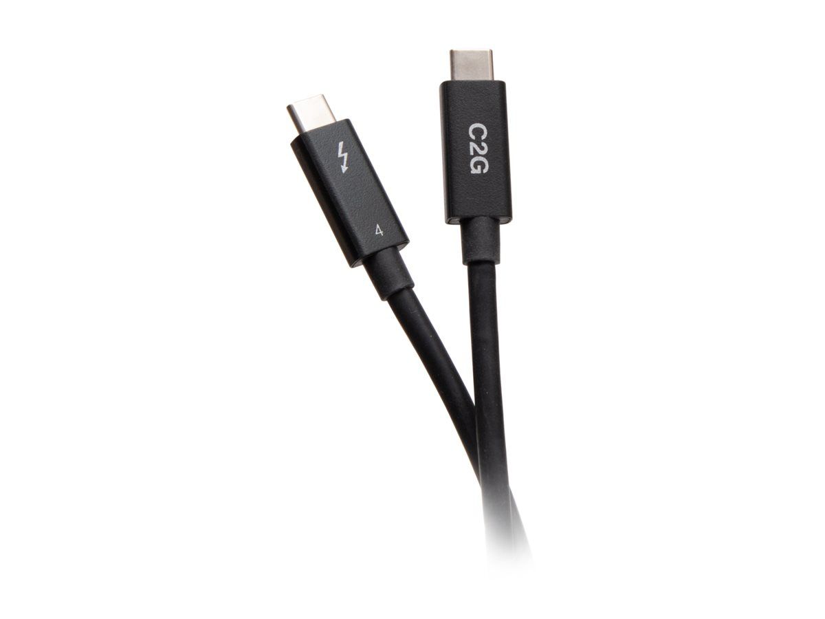 C2G 2.5ft Thunderbolt 4 USB C Cable - USB C to USB C - 40Gbps - M/M - Thunderbolt-Kabel - 24 pin USB-C (M)