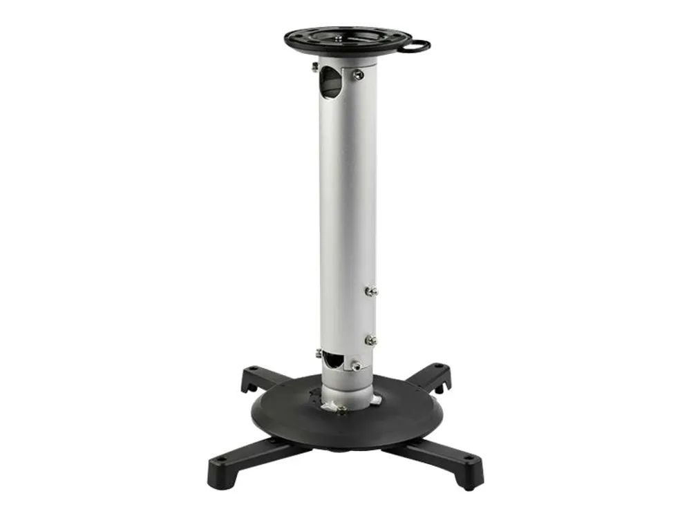 StarTech.com Universal Ceiling Projector Mount, Heavy Duty Height Adjustable/Extendable Pole Mount 5"-22.7" from Ceiling, 33lb (15kg)