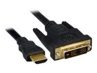 MicroConnect Adapterkabel - HDMI männlich zu DVI-D - männlich 1m 
