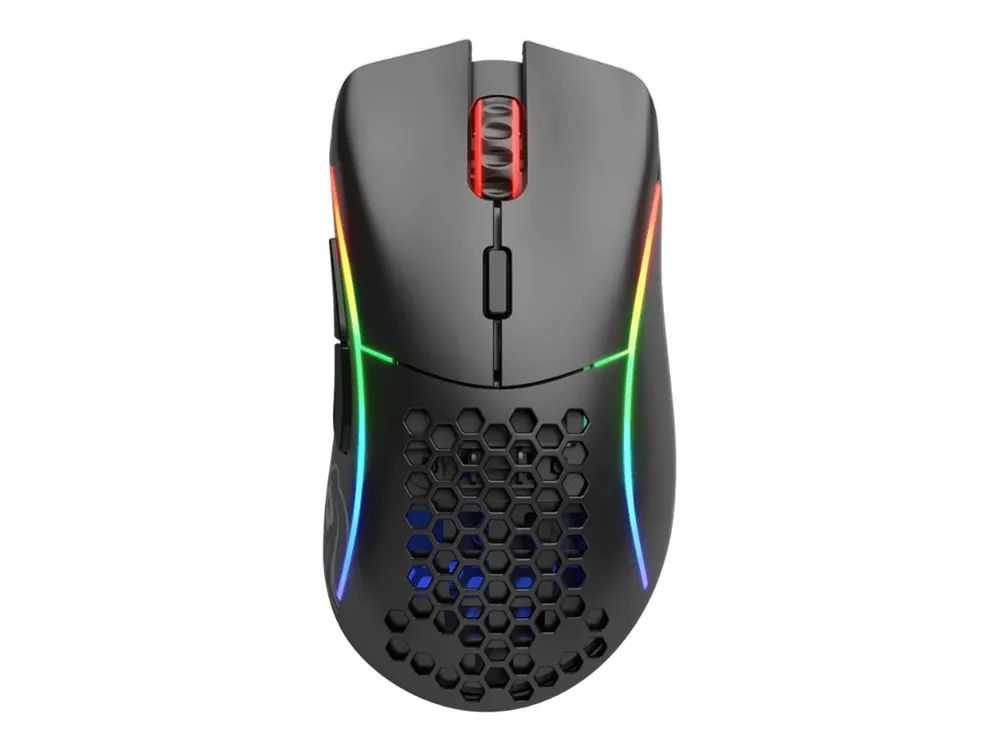 Glorious PC Gaming Race Glorious Model D - Maus - ergonomisch - Für Rechtshänder - 6 Tasten - kabellos, kabelgebunden - 2.4 GHz, USB-C - kabelloser Empfänger (USB)