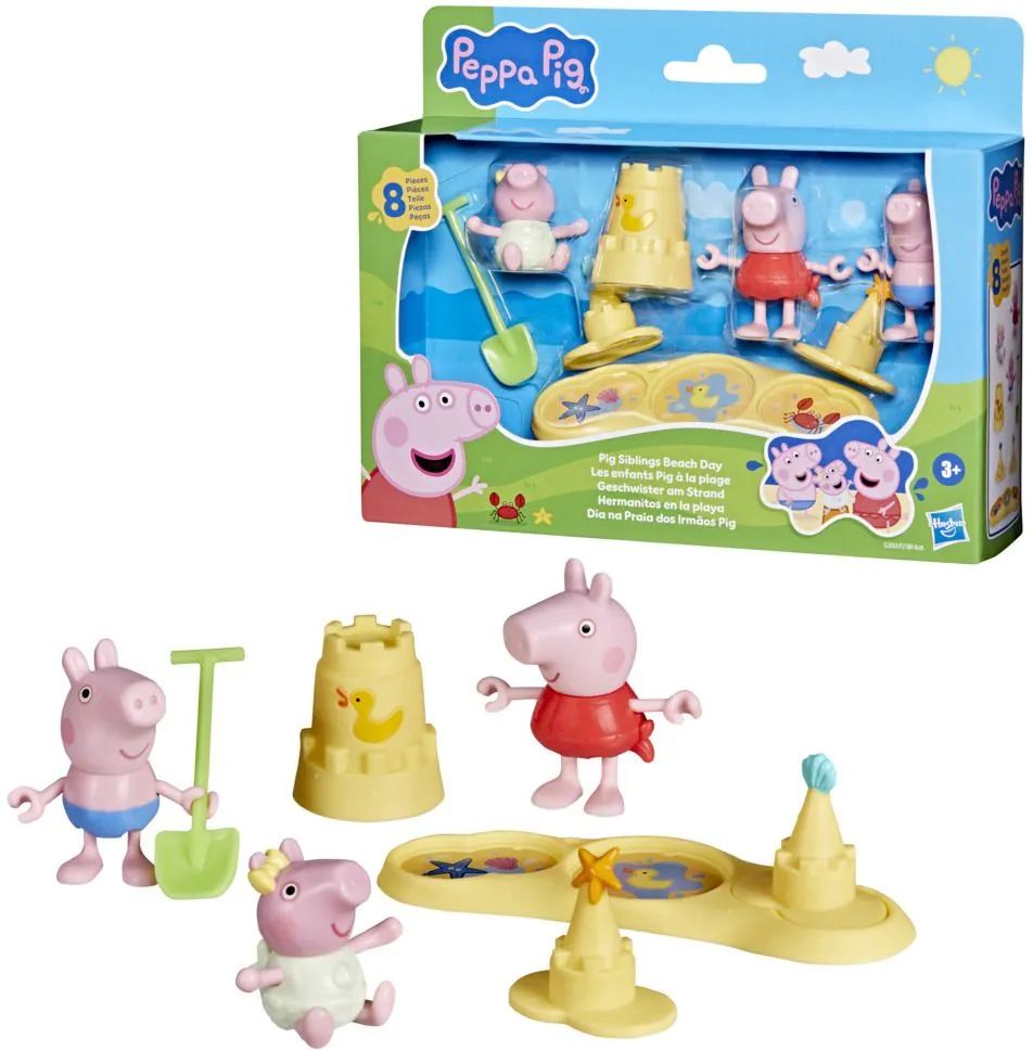 Hasbro European Trading B.V. PEP Peppa Pig Geschwister am Strand
