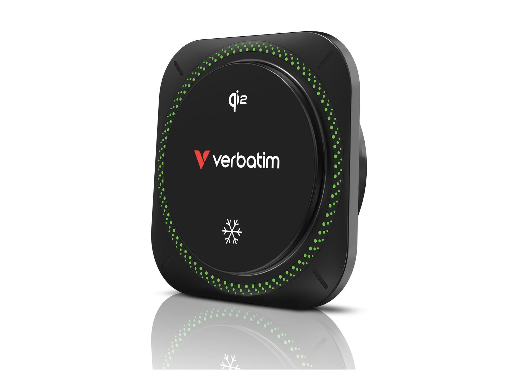 Verbatim Charge ´n´Drive Qi2 Magnetic Wireless Car Charger RGB