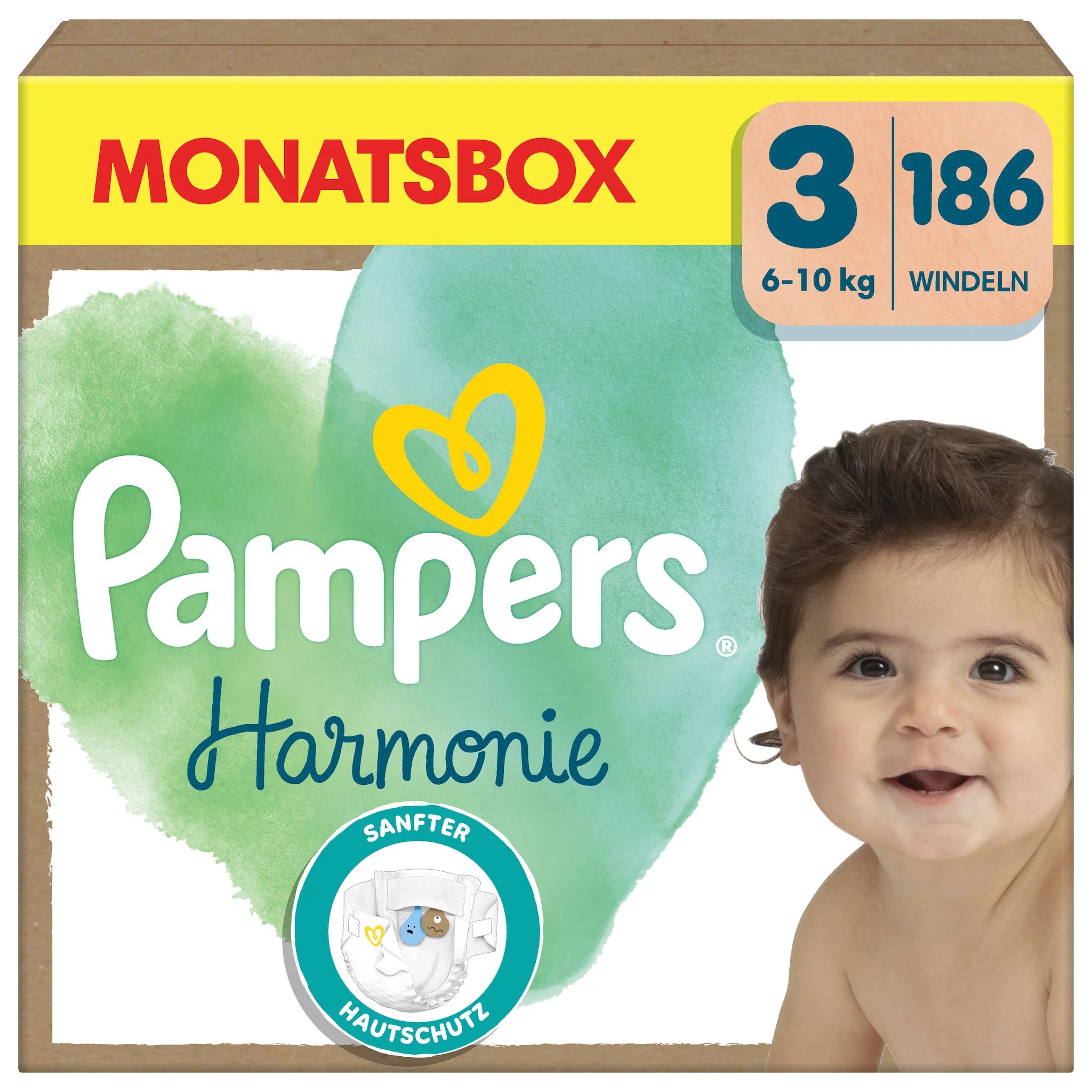 Pampers Harmonie Gr.3 Midi 6-10 kg Monatsbox