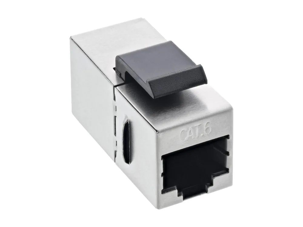 InLine Keystone RJ45 Buchse / Buchse - SNAP-In - Cat.6 - STP - bulk