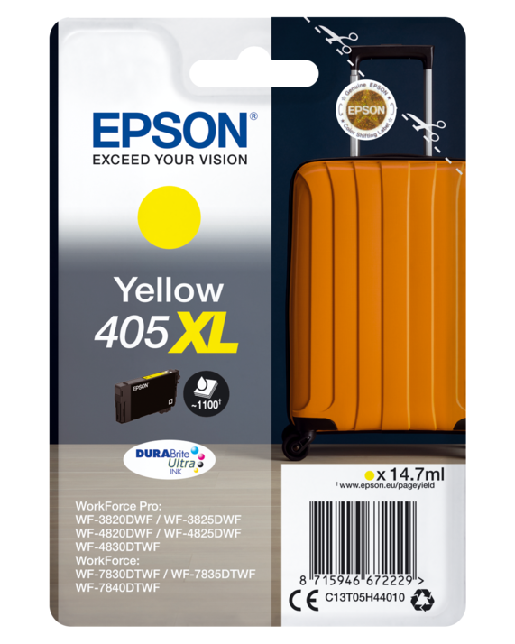 Epson Tinte Koffer 405XL Single, yellow