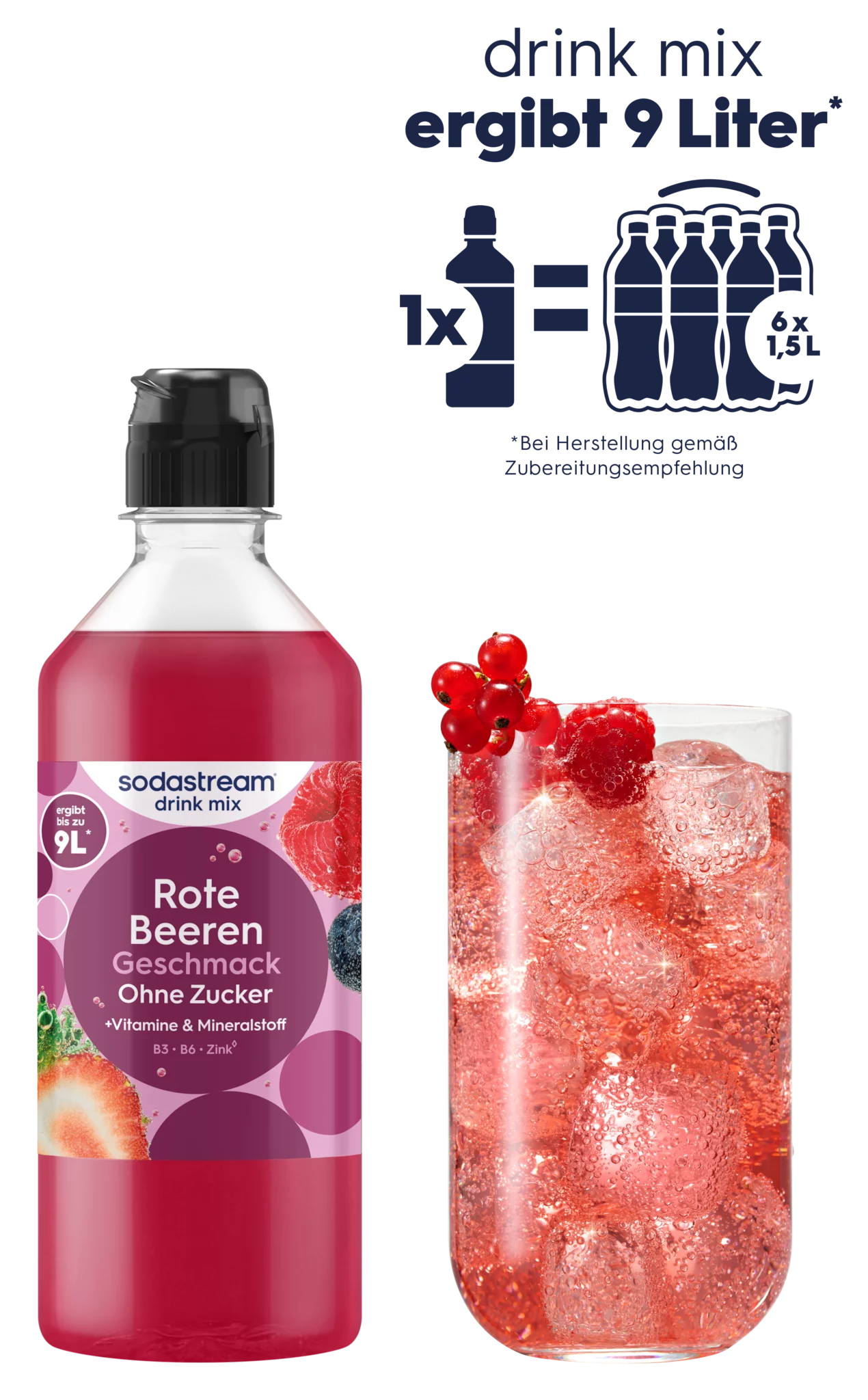 SodaStream drink mix Rote Beeren Zuckerfrei 440ml