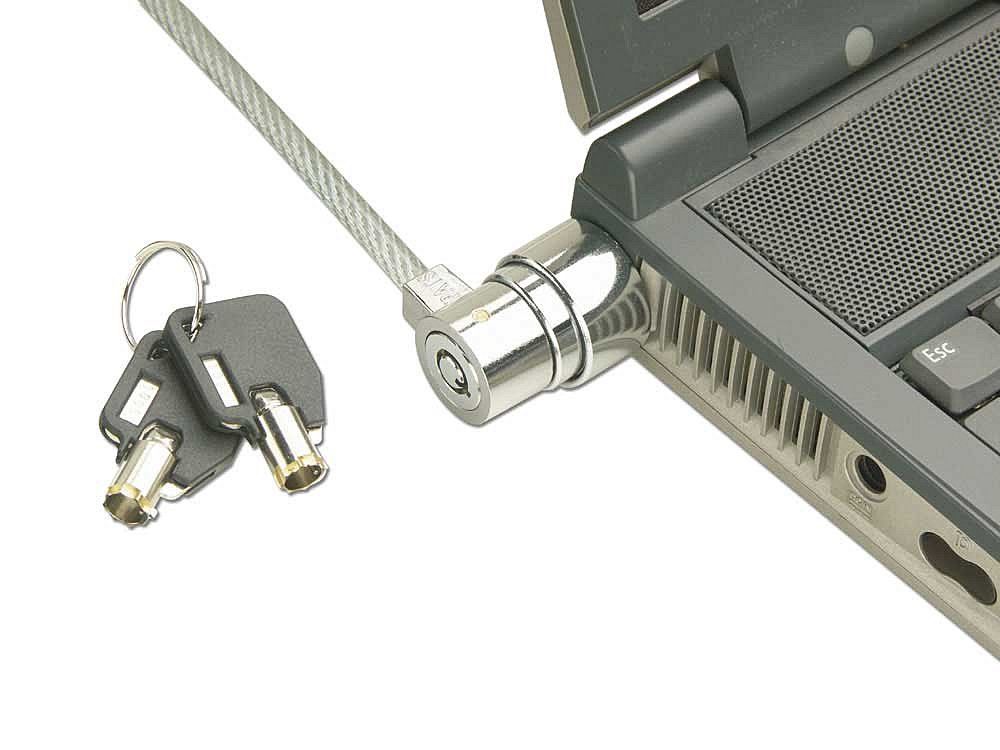 Lindy Notebook Security Cable, Barrel Key Lock